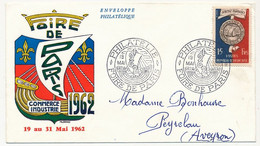 FRANCE - Env. Affr 15F Bimillénaire De Paris, Obl Temporaire "Philatélie - Foire De Paris" 19 Mai 1962 - Commemorative Postmarks