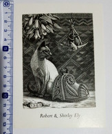 Ex-libris Exlibris Richard Shirley Smith. Chat Cat - Ex Libris
