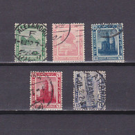 EGYPT 1921, SG# 85-93, Part Set, Architecture, Archeology, Used - 1915-1921 Protectorado Británico