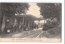 CPA 54 Blamont La Gare Et Le Train Tramway - Blamont