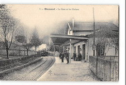 CPA 54 Blamont La Gare Et Le Train Tramway - Blamont