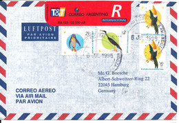 Argentina Registered Air Mail Cover Sent To Germany 6-7-1996 - Cartas & Documentos