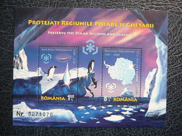 Polar Year Penguins # Romania 2009 MNH S/s # North Pole  Arctic Wildlife - Arctic Tierwelt