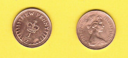 GREAT BRITAIN  1/2 NEW PENNY 1971 (KM # 914) #6781 - 1/2 Penny & 1/2 New Penny