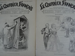 Revue Le Courrier Français 1898 Diner1000 Regrets M Fonville 2 Menus René Péan Jules Grun Fer Bravais Percherons - Magazines - Before 1900