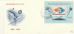 RWANDA FDC 1965 BF CENTENAIRE U I T - Cartas & Documentos