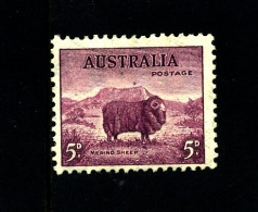 AUSTRALIA - 1938  DEFINITIVE  5d  PERF. 13 1/2 X 14  MINT  SG 171 - Mint Stamps