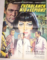 "Casablanca Nid D'Espions" S. Montiel, M. Ronet...1963 - Affiche 60x80 - TTB - Posters