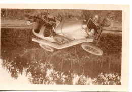 Accident Automobile Sport  C.1920-1930  Amilcar Photo C.4x6cm Plaque Immatriculation N° 188 23-13 - Cars
