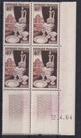 France N°972 - Bloc De 4 Coin Daté - Neuf ** Sans Charnière - TB - Unused Stamps
