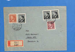 Böhmen Und Mähren 1944 Lettre Einschreiben De Pilsen (G9304) - Covers & Documents