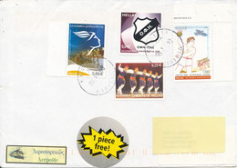 Greece Cover Sent To Denmark 6-10-2008 With More Topic Stamps - Covers & Documents