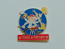 Pin's McDonald's - McDo Nettoyage De Printemps 98 - Pins MacDonald - Pin EGF RARE - McDonald's