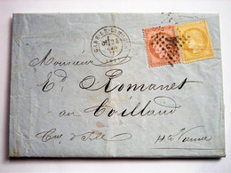 Superbe Lettre Facture Avec 10 C Et 15 C Cérès De 1873 Lettre Pour  LIMOGES ( Voir Cachets) - 1849-1876: Classic Period
