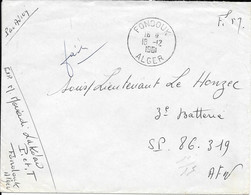 Lettre Fondouk Alger 1961 - Airmail