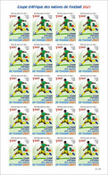 MALI 2022 IMPERF SHEET 20V 1000F ND - FOOTBALL AFRICA CUP OF NATIONS COUPE D'AFRIQUE CAMEROUN CAMEROON 2021 - RARE MNH - Afrika Cup