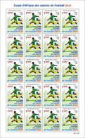 MALI 2022 SHEET FEUILLE 20V 1000F - FOOTBALL AFRICA CUP OF NATIONS COUPE D'AFRIQUE CAMEROUN CAMEROON 2021 - RARE MNH - Copa Africana De Naciones