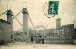 Agde * Vue Sur Le Pont Suspendu - Agde