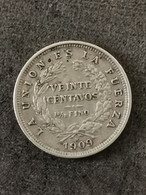 20 CENTAVOS 1909 BOLIVIE ARGENT / BOLIVIA SILVER - Bolivië