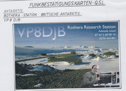 British Antarctic Territory Rothera Station Adelaide Island  (QS155) - Brieven En Documenten