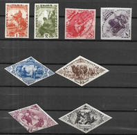 TOUVA 1934 Non Dentelés Cat Yt N° 39  à  43  MNH PAS DE CHARNIERE MAIS TRACE D ' Encre - Touva