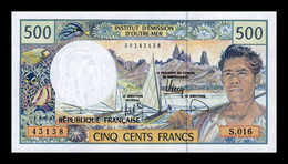 French Pacific Territories - Territorios Franceses Del Pacífico 500 Francs 1990-2012 Pick 1h SC UNC - Territoires Français Du Pacifique (1992-...)