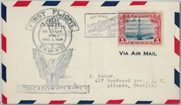 60115 - USA -  First Flight COVER: CHICAGO - ATLANTA: St LOUIS - AMC: 30 E8 - Unclassified
