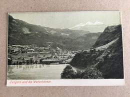 Switzerland Schweiz Suisse - Lungern Und Die Wetterhorner Wetterhorn Gebruder Wehrli Kilchberg Zurich Litho - Lungern