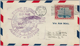 60144 - USA -  First Flight COVER: ALBANY - BUFFALO: ROME C.A.M. 20 - AMC: 20 W8 - Unclassified
