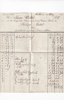 A18722 - INVOICE FROM AUSTRIA WIEN VIENA 1832 AN DIE BURGERLICHE PETTINE UND DERLRY WAAREN FABRIK DES PHILIPP MATTEL - Österreich