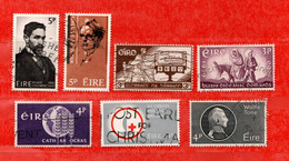 (Us6) Irlanda - Eire ° - 1958 à 1964 -  Yv. 140-144-157-161-163-171-185. Oblitérer. - Usati