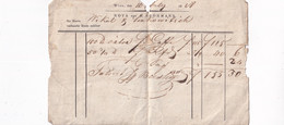 A18741 - INVOICE FROM AUSTRIA WIEN VIENA 1818 NOTA VON A. GROHMANN AUSTRIAN EMPIRE - Autriche