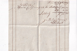 A18743 - RECEIPT NOTTA FROM AUSTRIA WIEN VIENA 1819 HANDWRITTEN DOCUMENT AUSTRIAN EMPIRE - Österreich