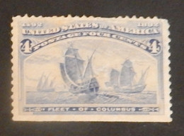 USA YT 84 NEUF*MH "FLOTTE DE CHRISTOPHE COLOMB"  ANNÉE 1893  AVEC UN CLAIR VOIR 2 SCANS - Unused Stamps