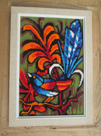 CANEVAS ENCADRE OISEAU  38 X 27 Cm - Tapis & Tapisserie