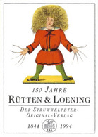 BD - Autocollant / Sticker / Aufkleber - 150 Jahre Rütten & Loening - Der Struwwelpeter Original-Verlag (1994) - Sonstige & Ohne Zuordnung