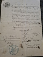 Papier CHAUX Canton Giromagny Mr FEREOL Tisserand Rivière La Savoureuse 1857 - Lettres & Documents