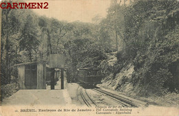 ENVIRONS DE RIO DE JANEIRO THE CORCOVADO RAILWAY CHEMIN DE FER GARE BRESIL BRAZIL - Autres