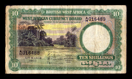 Africa Occidental Britanica 10 Shillings 1953 Pick 9 BC F - Other - Africa