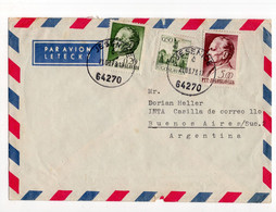 1973. YUGOSLAVIA,SLOVENIA,JESENICE AIRMAIL TO ARGENTINA - Luftpost