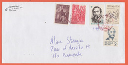 BELGIO - BELGIE - BELGIQUE - 2008 - 5 Stamps - Viaggiata Da Liège Per Bruxelles - Briefe U. Dokumente