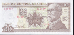 BILLETE DE CUBA DE 10 PESOS DEL AÑO 2020 DE MAXIMO GOMEZ SIN CIRCULAR (UNC) (BANKNOTE) - Cuba