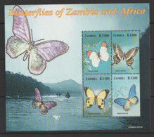 Zambia  2005  SG MS962  Butterflies Of Zambia  Unmounted Mint Miniature Sheet - Sambia