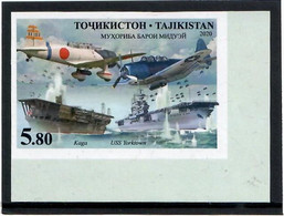 Tajikistan 2020. Battle Of Midway (Ships,Flags,Aircraft).Imperf. 1v. - Tadschikistan