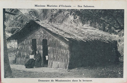 C. P. A. : Iles Salomon : Demeure De Missionnaire Dans La Brousse, Animé - Salomon