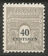 FRANCE N° 703 NEUF - 1944-45 Arc De Triomphe