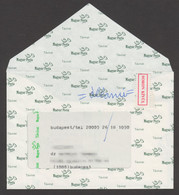 TELEGRAPH TELEGRAM 1994 Hungary Letter Cover - " Out Of Turn " EXPRESS Close Label Vignette - Telegraphenmarken