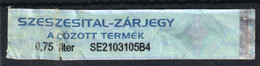 Hungary - Distilled Beverage Alcohol Drink Tax Seal / Revenue CUSTOMS - 2000's - Used - Fiscali