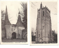 LE BEC HELLOUIN  2 CP    Ancienne Abbaye  Porte  / Tour - Autres & Non Classés
