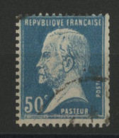 N° 176a Cote 155 € ROULETTE Du 50 Ct Bleu Type Pasteur Avec Sa Dentelure Massicotée. - Roulettes